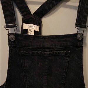 Forever 21 Black Overall Dress